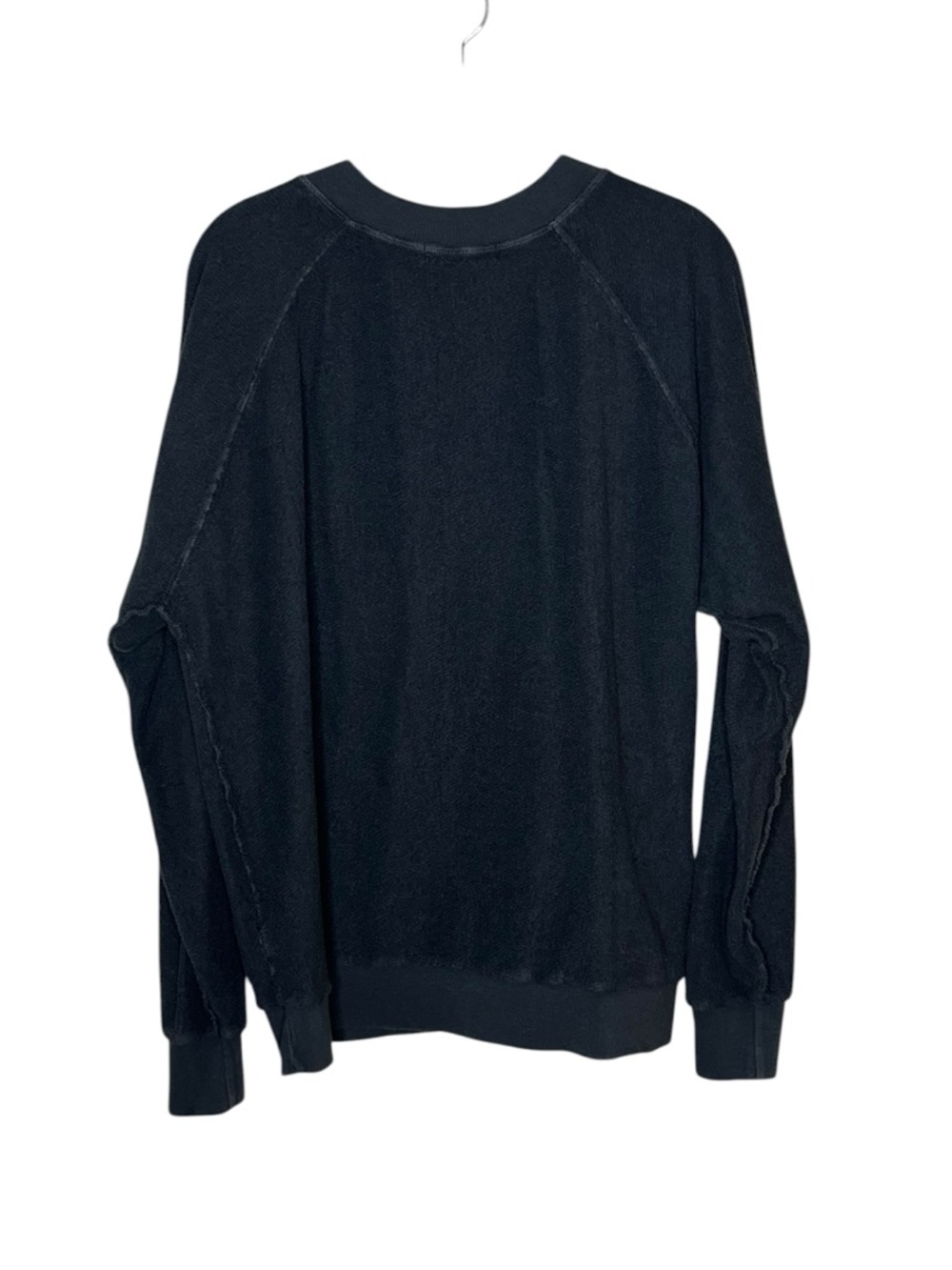 perfectwhitetee Black V-Neck Pullover Sweatshirt - Picture 2 of 4